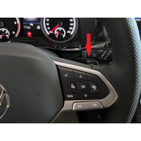 VW T6.1 Nachrüstset Leder Multifunktionslenkrad mit gelochtem Leder inkl. Bedientasten für Geschwindigkeitsregelanlage (GRA am Lenkstockschalter bereits verbaut)