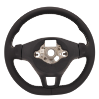 VW Multifunktionslenkrad mit Schaltwippen und Tasten für GRA sowie Speedlimiter, Nahtfarbe Trüffel, 5G0419091DL