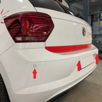 VW Polo AE parkeerhulp achter met optisch display retrofitpakket