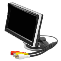 AMPIRE TFT monitor 12.7cm (5) with 2 inputs and adhesive/suction cup mount