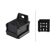 Relay socket for changeover relay 9-pin, 2.8 mm and 6.3 mm flat plug sleeve