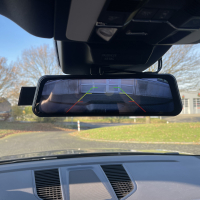 AMPIRE smartphone mirror monitor 22.9cm (9") with AHD dual dashcam & RFK function
