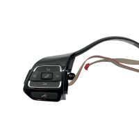 VW steering wheel cover with multifunction buttons for sports steering wheel, glossy black