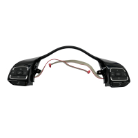 VW Golf 6 conversion kit leather sports steering wheel to multifunction sports steering wheel, cover in glossy black