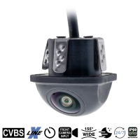 AMPIRE mini-kleurenachteruitkijkcamera, basis met...