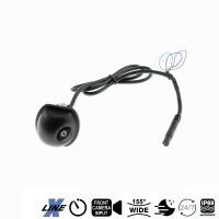 AMPIRE mini-kleurenachteruitkijkcamera, basis met 155°, inclusief camera-ingang aan de voorkant