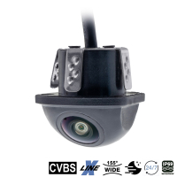AMPIRE mini-kleurenachteruitkijkcamera, basis met 155°
