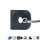 AMPIRE Mini color rear view camera, substructure with 106° lens, front camera input