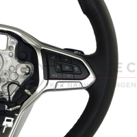 VW multifunctioneel stuur met schakelpaddles, knoppen voor ACC, stikselkleur zwart, geperforeerd leer, 3G0419089BD