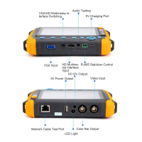 AMPIRE Test-Monitor 12.7cm (5), CVBS, AHD, HDMI, VGA, TVI und CVI Eingänge