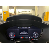 Retrofit kit for retrofitting a cruise control system including speed limiter in the Audi TT 8S FV with DSG transmission, vehicle without lane departure warning system (PR number 6I0)