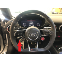 Retrofit kit for retrofitting a cruise control system including speed limiter in the Audi TT 8S FV with DSG transmission, vehicle without lane departure warning system (PR number 6I0)