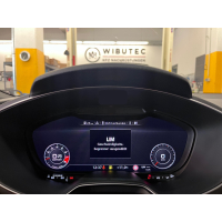 Retrofit kit for retrofitting a cruise control system including speed limiter in the Audi TT 8S FV with DSG transmission, vehicle with lane departure warning system (PR number 6I1)