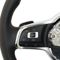 VW Golf 7 VII GTI R Line Sportlenkrad mit Schaltwippen und roter Naht, 5G0419091CR