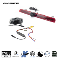 AMPIRE camera (CVBS), for VW T5 with tailgate (no high roof) and VW T6 as well as T6.1 with high roof