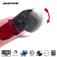 AMPIRE camera (CVBS), for VW T5 with tailgate (no high roof) and VW T6 as well as T6.1 with high roof
