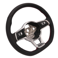 VW Golf 7 VII GTI GLI R Line sportstuur zonder schakelpaddles met rode stiksels, 17A419091N APX