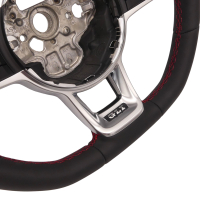 VW Golf 7 VII GTI GLI R Line sportstuur zonder schakelpaddles met rode stiksels, 17A419091N APX