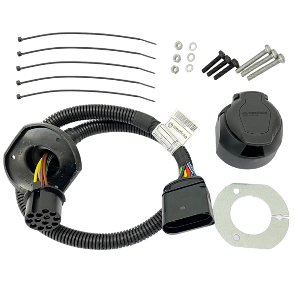 Towbar electrical kit with 13-pin socket for MAN TGE with trailer preparation