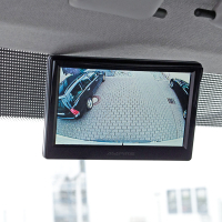 AMPIRE TFT-Monitor 12.7cm (5), 2 Videoeingänge (AHD/CVBS) Klebe/Saugnapfhalter