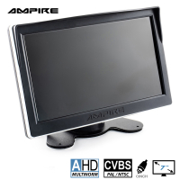 AMPIRE TFT-Monitor 17.8cm (7), 2 Videoeingänge...