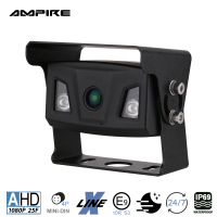 AMPIRE camera (AHD), zwart, 125°, IP69K, montage aan...