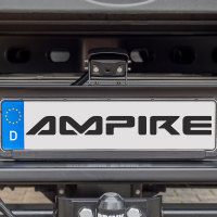 AMPIRE camera (AHD), zwart, 125°, IP69K, montage aan de achterkant, 10m kabel