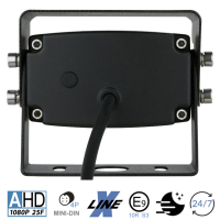 AMPIRE camera (AHD), zwart, 125°, IP69K, montage aan de achterkant, 10m kabel