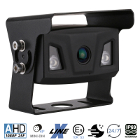 AMPIRE camera (AHD), zwart, 125°, IP69K, montage aan de achterkant, 10m kabel