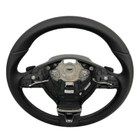 Retrofit kit for shift paddles for VW Sharan 7N1, delivery including new leather steering wheel