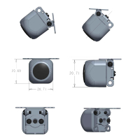 AMPIRE Mini-achteruitkijkcamera (AHD), 150° (KTA802)