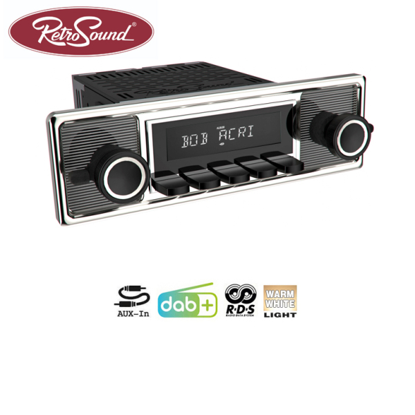 RETROSOUND "MOTOR-1DAB" DAB+ complete set "Becker Black" met accessoires