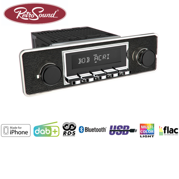 RETROSOUND "MOTOR-6DAB" DAB+ complete set "Trim" met accessoires