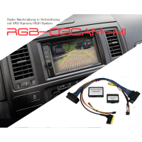 Interface for connecting a VAG reversing camera High to a retrofit radio or navigation