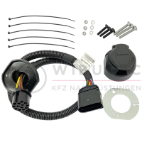 Retrofit kit rigid Westfalia trailer coupling for VW Crafter SY SZ including electrical kit Vehicle with trailer coupling preparation, cross member already installed (only ball head and socket missing)