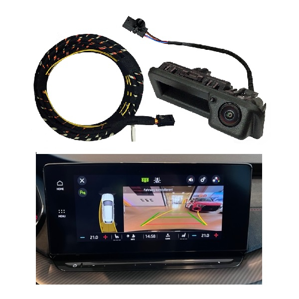 Nachrüstset Original Skoda Rückfahrkamera für Skoda Octavia NX mit Optionsinfotainment (PR-Nummer: 8AR)
