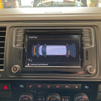 VW T6 parkeerhulp Front Park Pilot retrofitpakket vooraan Voertuig zonder mistlampen-met randen voor interne sensoren