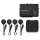AMPIRE parking aid for front bumper, GPS controlled, matt black, flush mounting