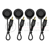 AMPIRE Rear Parking Assistance, 4-sensor, Matte Black, Front and Undermount Installation, Waterproof