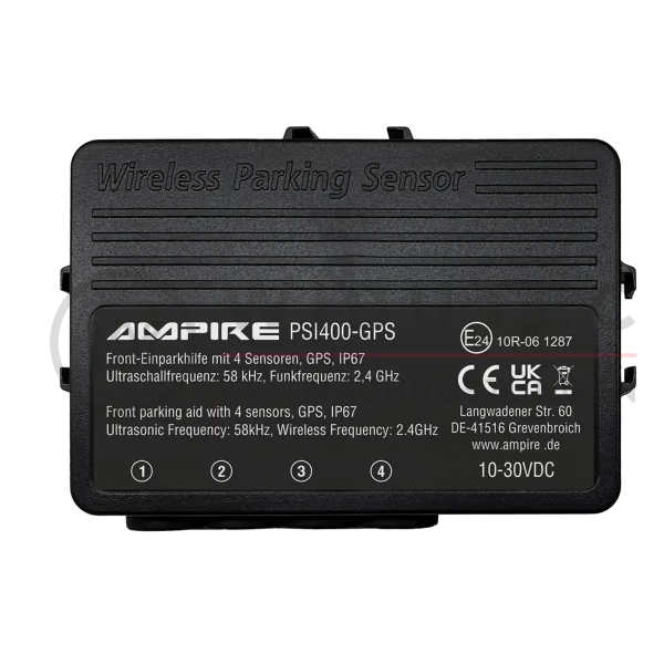 AMPIRE Front Parking Assistance, 4-sensor, Matte Black,...