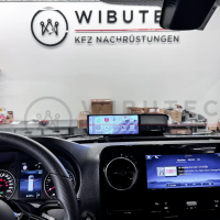 Mercedes Sprinter W907 W910 Pritsche Nachrüstsatz Rückfahrkamera, Apple CarPlay®, Android Auto und Dashcam in einem Set