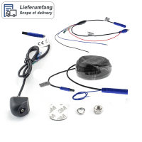 VW Caddy SA with tailgate retrofit kit rear view camera, Apple CarPlay®, Android Auto and dashcam in one set