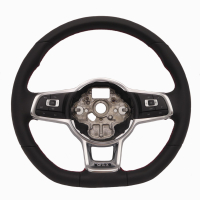 VW Golf 7 VII GTI GLI R Line Sportlenkrad ohne Schaltwippen mit roter Naht, 5G0419091BQ