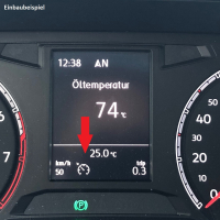 Nachrüstsatz GRA - Geschwindigkeitsregelanlage VW Sharan 7N, Bedienung am Blinkerschalter, Fahrzeug ohne Multifunktionslenkrad