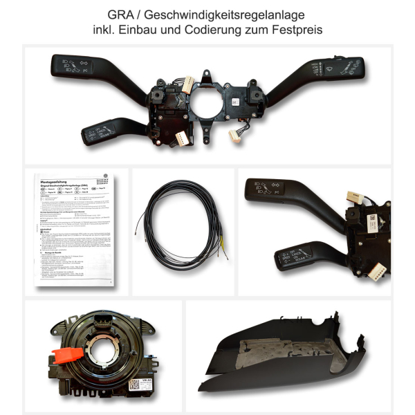 Doposażenie w oryginalny Volkswagen GRA/tempomat w VW Passat CC od 11/2009