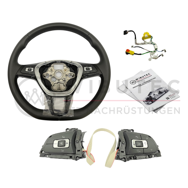 Nachrüstset Leder - Multifunktionslenkrad für VW Crafter SY bis Produktionsdatum 26.11.2018