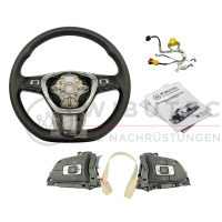 Nachrüstset Leder - Multifunktionslenkrad für VW Crafter SY bis Produktionsdatum 26.11.2018