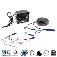 Retrofitset achteruitrijcamera inclusief aansluitinterface voor Volkswagen Crafter SZ Pritsche Facelift (inbedrijfstelling mogelijk zonder codering)