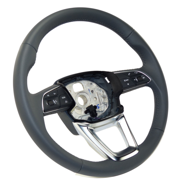 Audi Q5 FY original multifunction steering wheel leather grey, part number 80A419091H MVK
