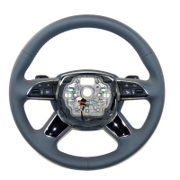 Audi A8 4H D4 original multifunction steering wheel grey...